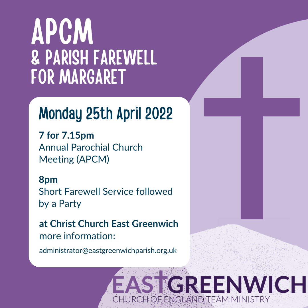 APCM 2022 - Christ Church East Greenwich